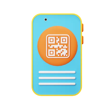 Código QR  3D Icon