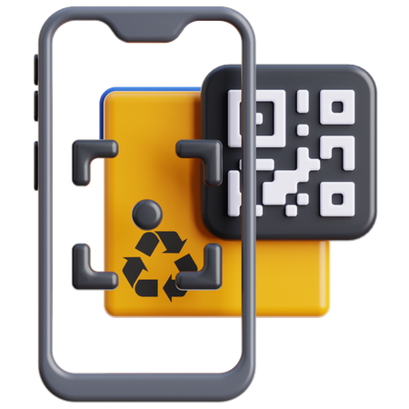 Código QR  3D Icon