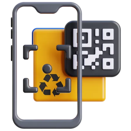 Código QR  3D Icon