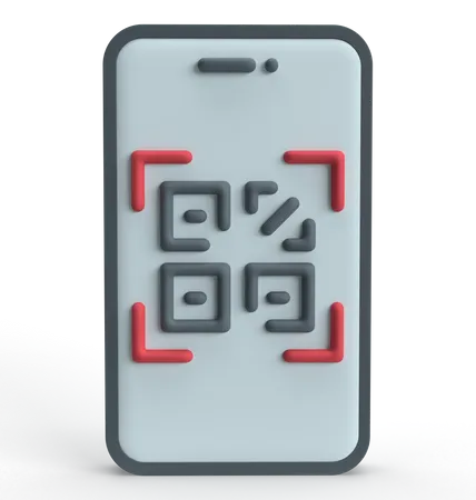 Código QR  3D Icon