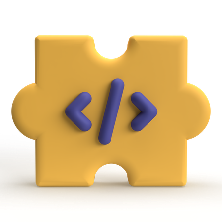 Quebra-cabeça de código  3D Icon
