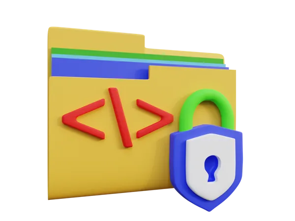 Código de seguridad  3D Icon