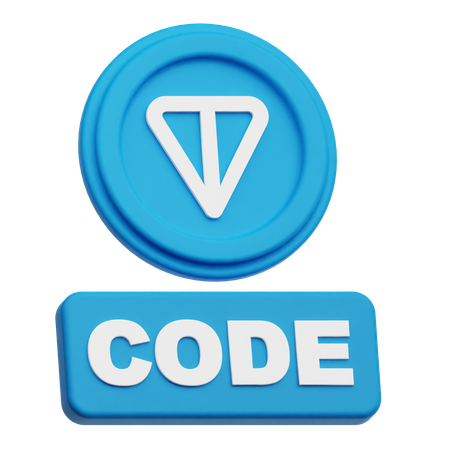 Código toncoin  3D Icon