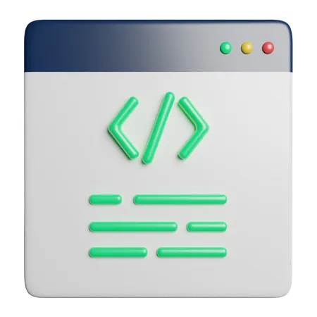 Coding  3D Icon