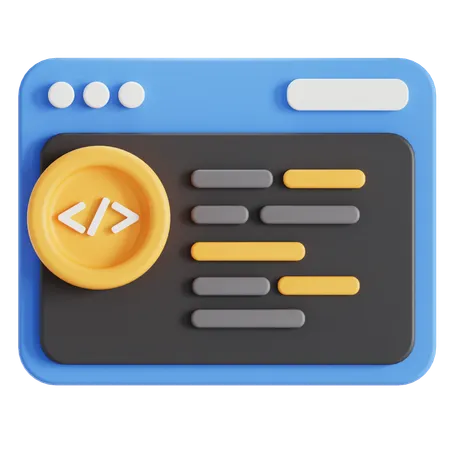 Code Programming Language 3D Icon