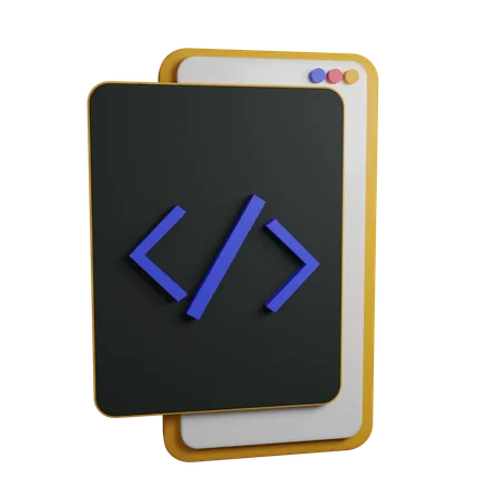 Coding 3 D Icon Contains PNG BLEND GLTF And OBJ Files 3D Icon