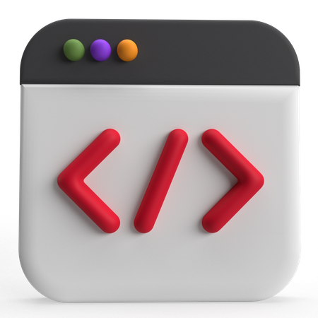 코딩  3D Icon