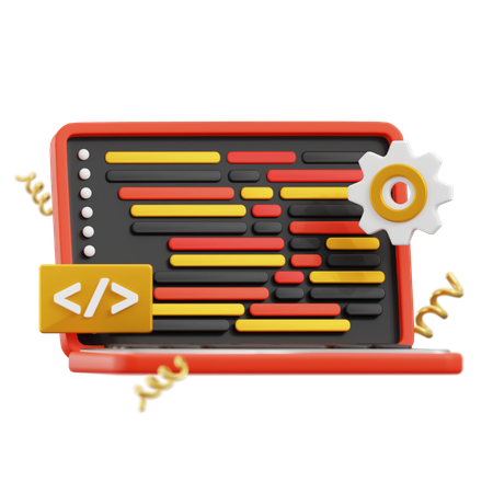 코딩  3D Icon