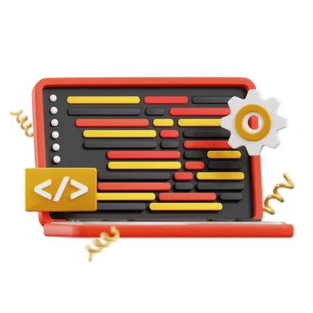코딩  3D Icon