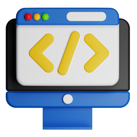 코딩  3D Icon