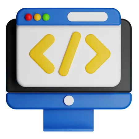 코딩  3D Icon