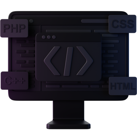 Coding  3D Icon