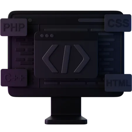 Coding  3D Icon