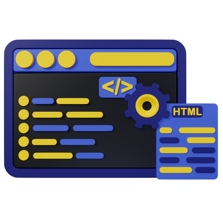 Coding  3D Icon