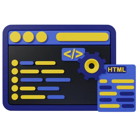 Coding  3D Icon