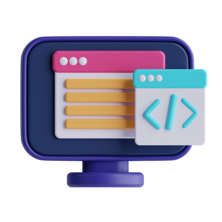 Coding  3D Icon