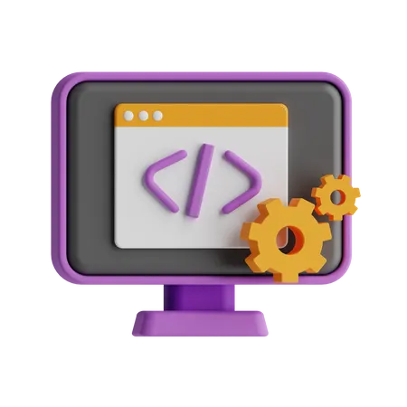 Coding  3D Icon