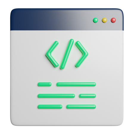 Coding  3D Icon