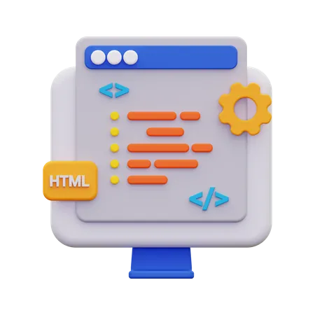 Coding  3D Icon