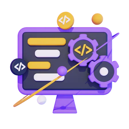 Coding  3D Icon