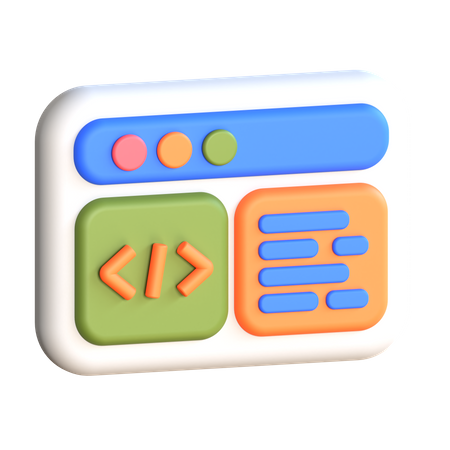 Coding  3D Icon