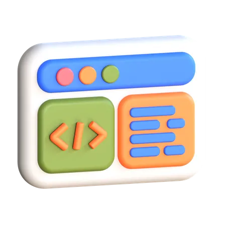 Coding  3D Icon