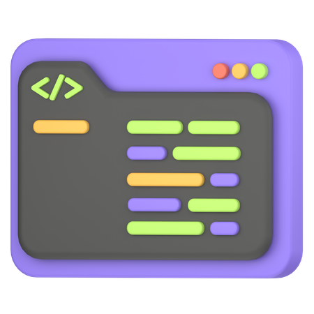 Coding  3D Icon