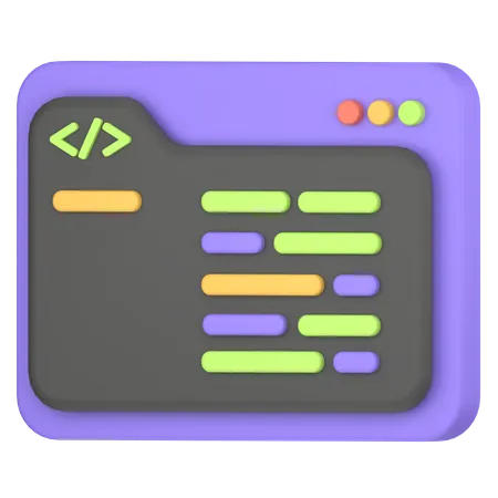 Coding  3D Icon