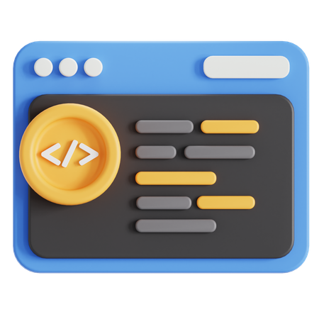 Coding  3D Icon