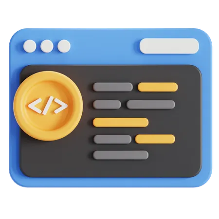 Coding  3D Icon