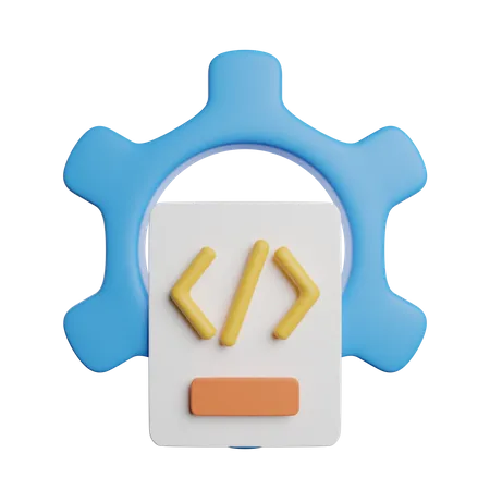 Coding Program Technology 3D Icon