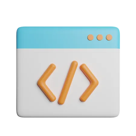 Coding Program Development 3D Icon