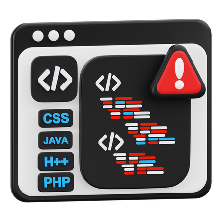 Coding Error  3D Icon