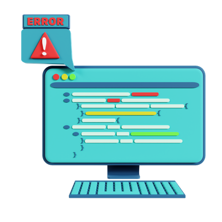 Coding Error  3D Icon