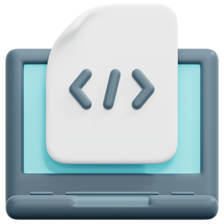 Coding File  3D Icon