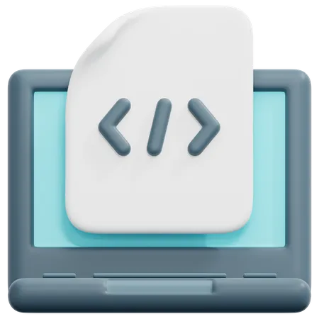 Coding File  3D Icon