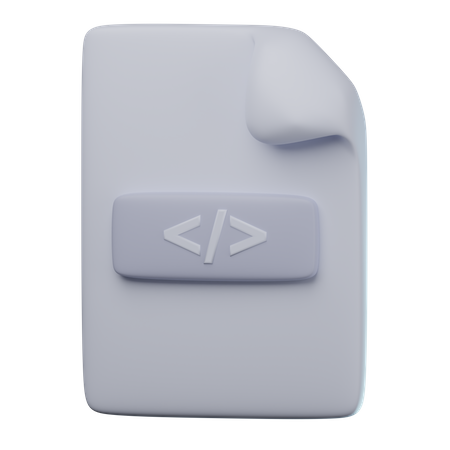 Coding File  3D Icon