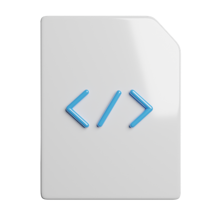 Coding File  3D Icon