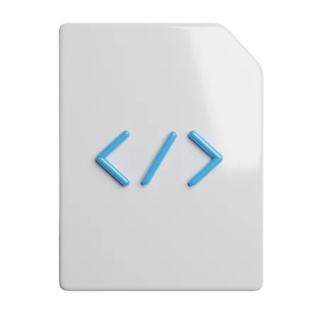 Coding File  3D Icon