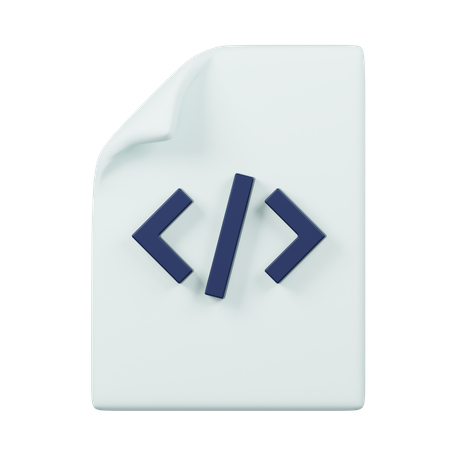 Coding File  3D Icon