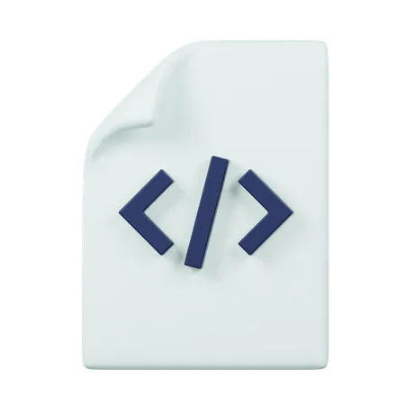 Coding File  3D Icon