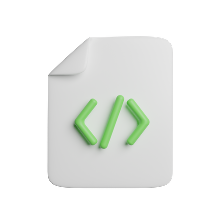 Coding File  3D Icon