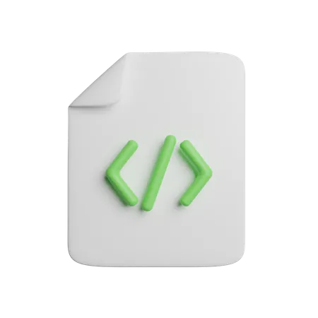 Coding File  3D Icon