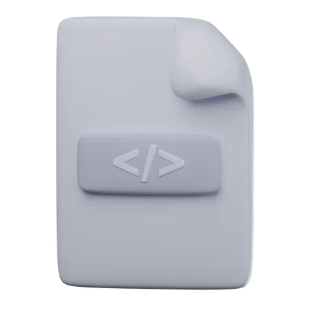 Coding File  3D Icon