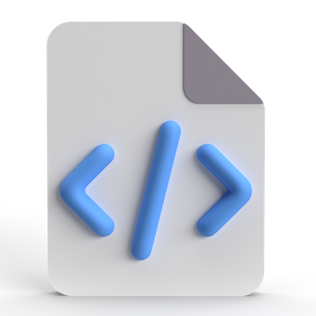Coding File  3D Icon