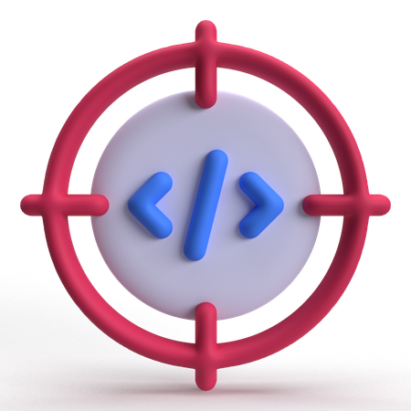 코딩 포커스  3D Icon