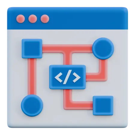 Coding hierarchy  3D Icon