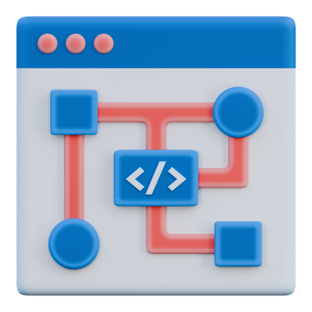 Coding hierarchy  3D Icon