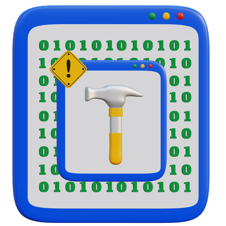 Coding Maintenance  3D Illustration