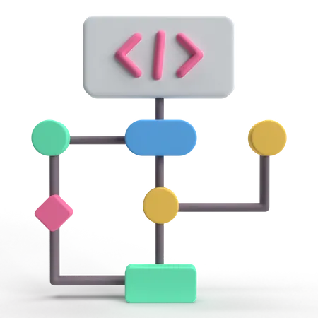 Coding Structure  3D Icon